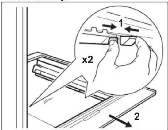 ELECTROLUX ENT6MD19S3 - Removing the glass cover of the drawers - 1