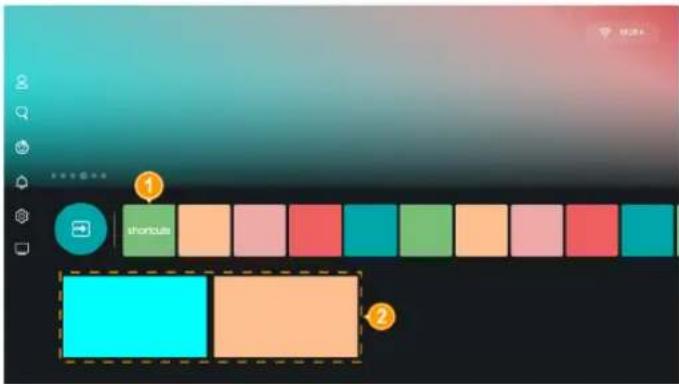 HISENSE 65A7Q - Utilisation des raccourcis - 1