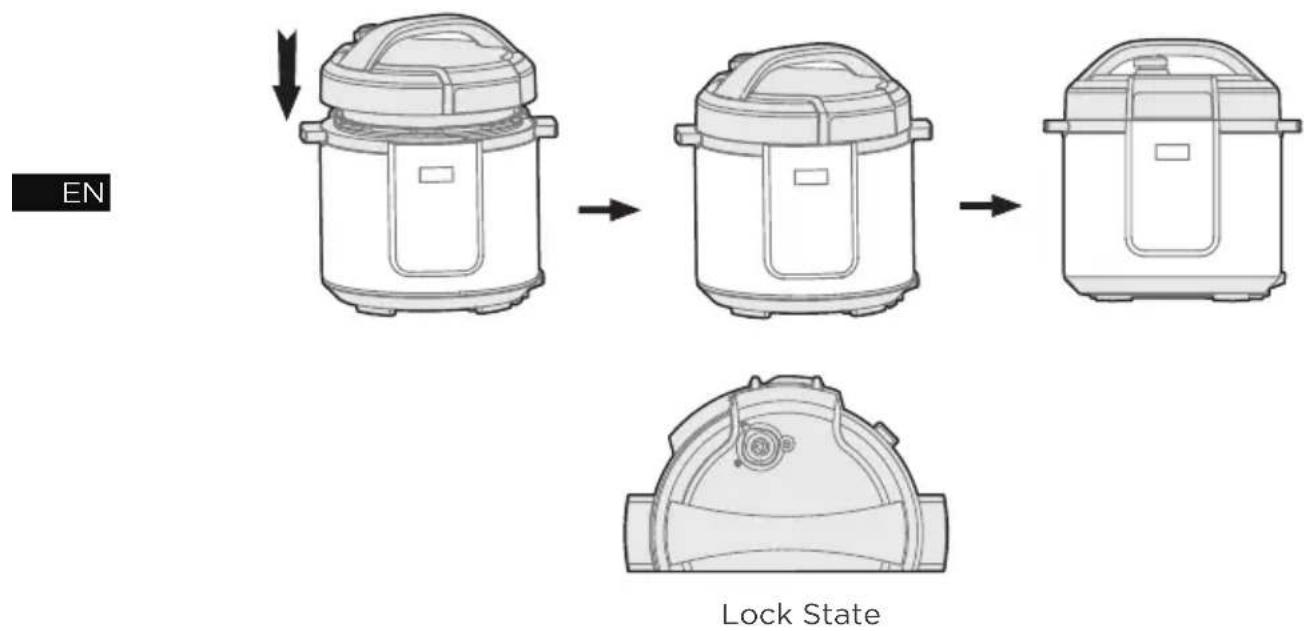 MIDEA MPC802SAMK - Safely close the lid - 1