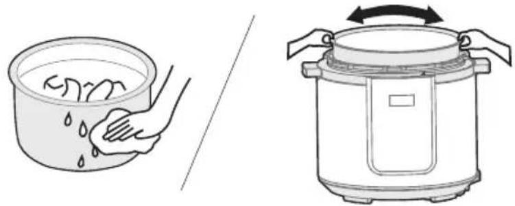 MIDEA MPC802SAMK - Put the inner pot into the cooker - 1