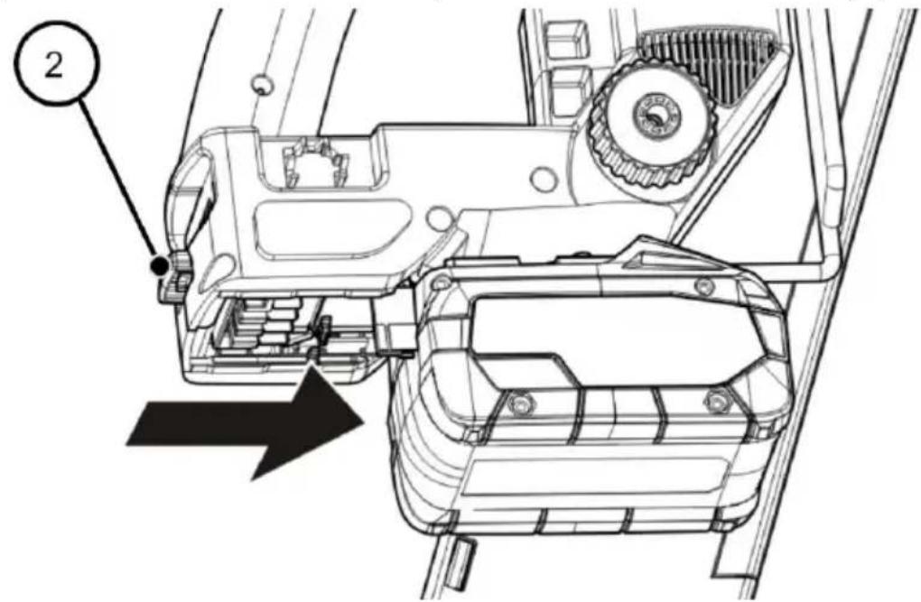 Prebena PKT-8RKP100 - Akku anbringen und entfernen - 3