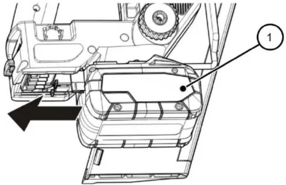 Prebena PKT-8RKP100 - Mettre en place et retirer la batterie - 1