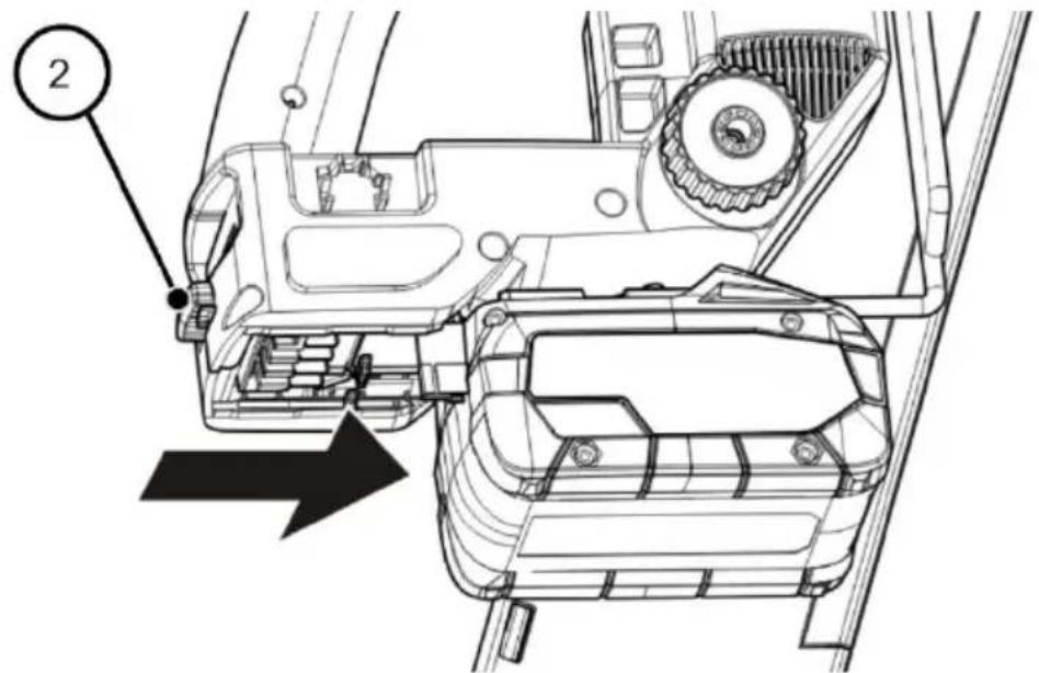 Prebena PKT-8RKP100 - Mettre en place et retirer la batterie - 2