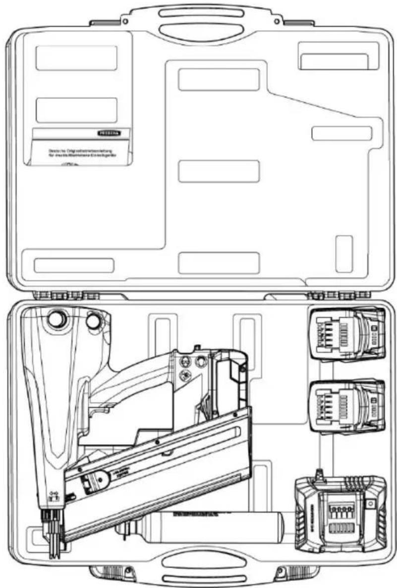 Prebena PKT-8RKP100 - Packing the fastener driving tool - 1