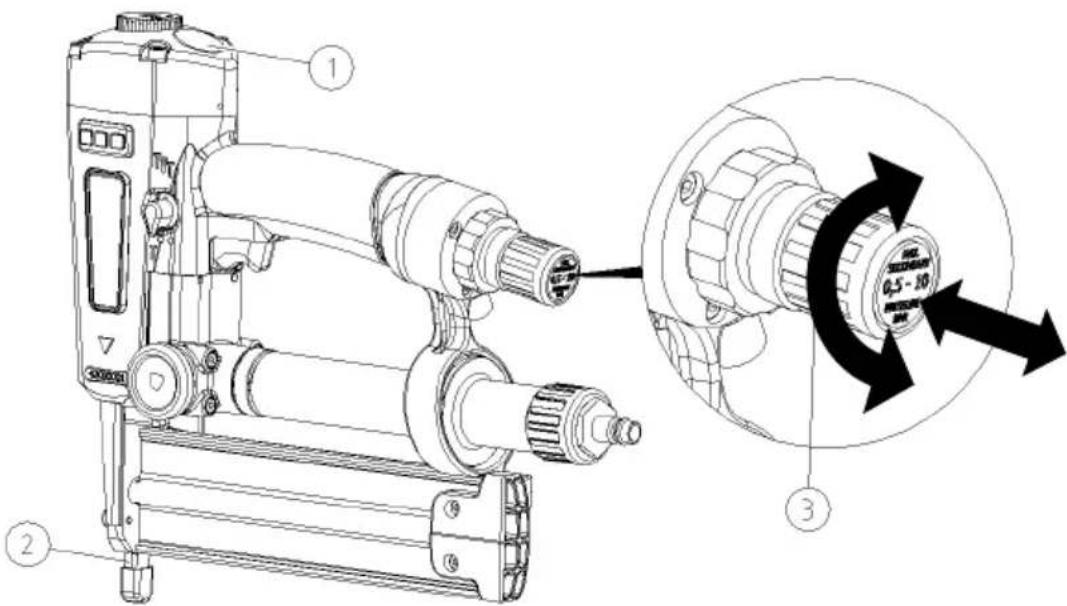 Prebena PKT-2-J50SD-SVN - Réglage de la pression de service - 1