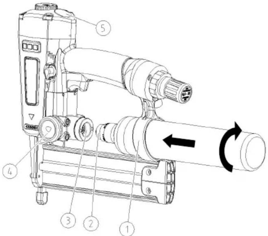 Prebena PKT-2-J50SD-SVN - Conectar el cartucho neumático - 2