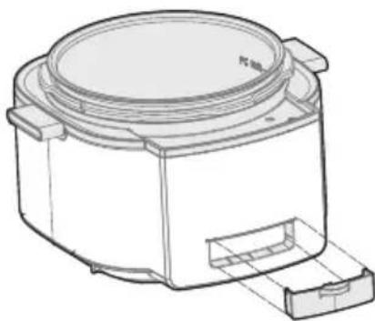 MIDEA MPC602SBMK - Smontaggio e installazione del contenitore dell'acqua - 2