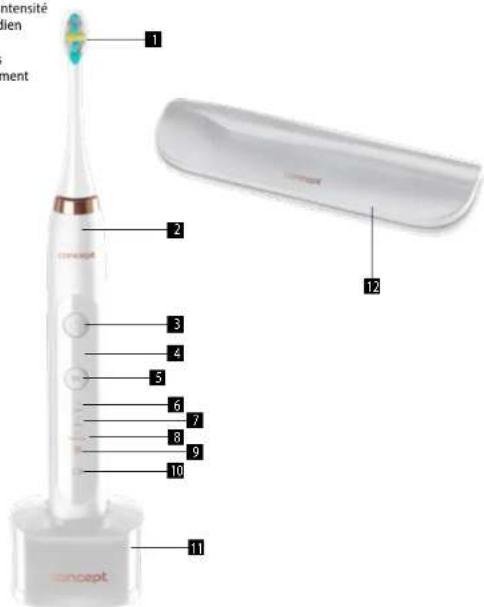 Concept Perfect Smile ZK7010 - Emballage contient: - 1