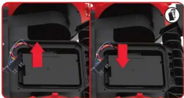 KRESS Mission KR172E.A - Replacing the battery - 8
