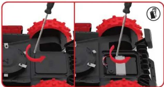 KRESS Mission KR172E.A - Replacing the battery - 7