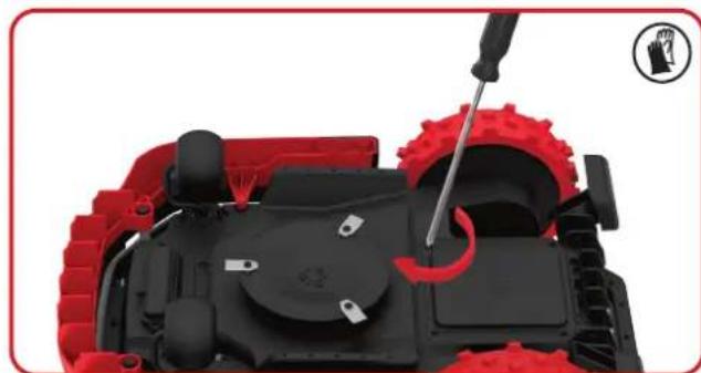 KRESS Mission KR172E.A - Replacing the battery - 6