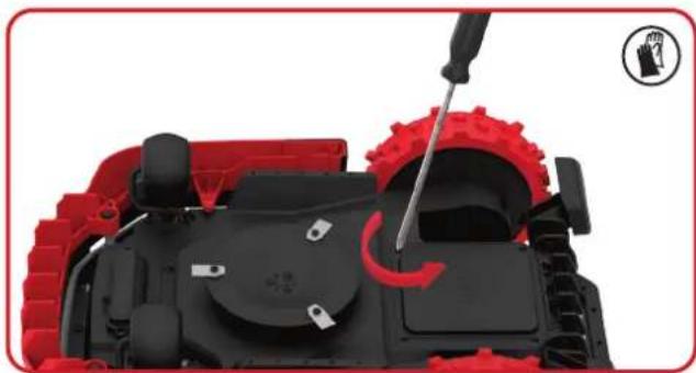 KRESS Mission KR172E.A - Replacing the battery - 2