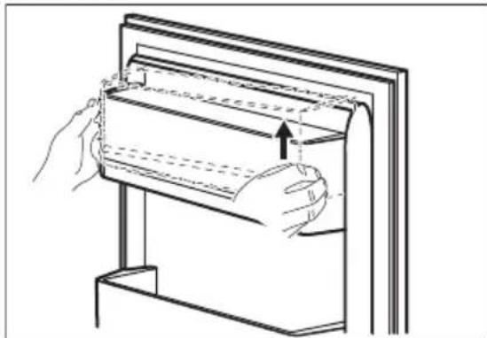 ELECTROLUX TK120 - Rimozione e installazione dei ripiani dello sportello - 1