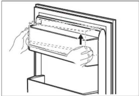 ELECTROLUX TK120 - Removing and installing door shelves - 1
