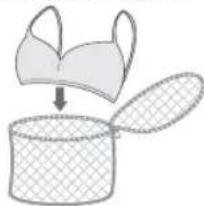 SAMSUNG WF0714F7V - Assurez-vous de placer les soutien-gorge (lavables à l'eau) dans un sac à linge (à acheter séparément). - 1