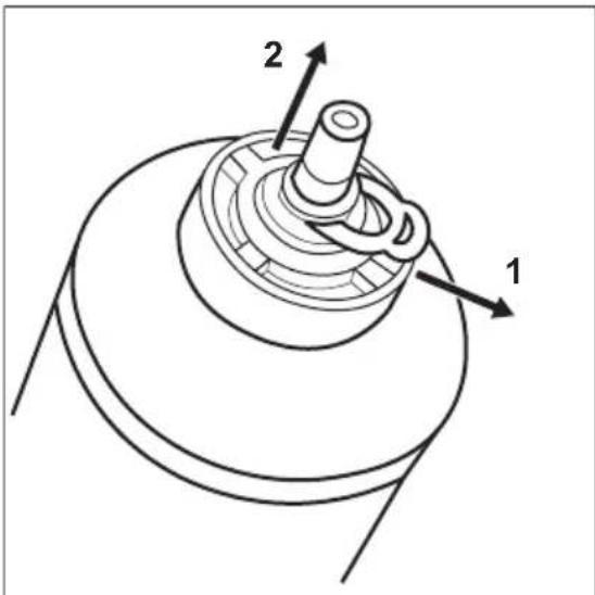 ELECTROLUX EAL575NWMS - Installing the water filter - 1