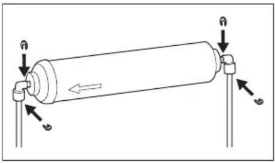 ELECTROLUX EAL575NWCN - Installing the water filter - 3
