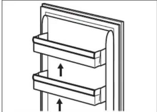 ELECTROLUX EAL575NWCN - Aus- und Einbau von Türablagen - 1