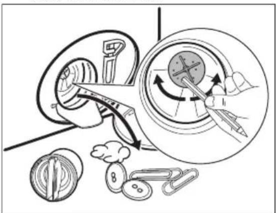 ELECTROLUX EFI7494UGW - Ga te werk zoals beschreven in de volgende diagrammen om het pompfilter te reinigen: - 5