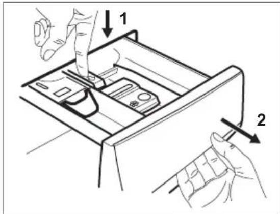ELECTROLUX SensiCare 600 EFI6394GW - Check the position of the detergent flap - 1
