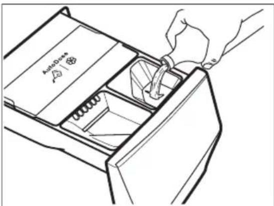 ELECTROLUX SensiCare 600 EFI6394ADG - Ajout manuel du produit de lavage et des additifs - 4
