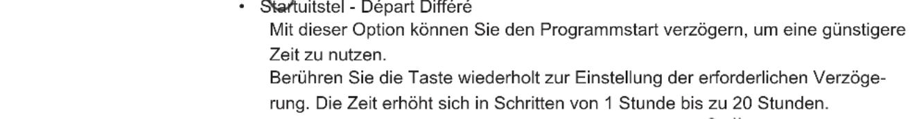 ELECTROLUX SensiCare 600 EFI6394ADG - Beschreibung des Bedienfelds - 12