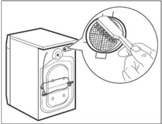 ELECTROLUX SensiCare 600 EFI6394ADG - Cleaning the inlet hose and the valve filter - 4