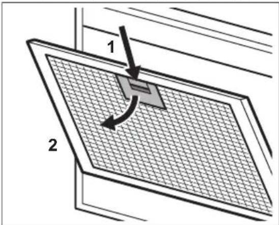 ELECTROLUX KFTB29X - To clean the filter: - 1
