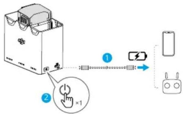 DJI Mini 5 Pro - Utilisation de la station de recharge comme batterie externe - 1