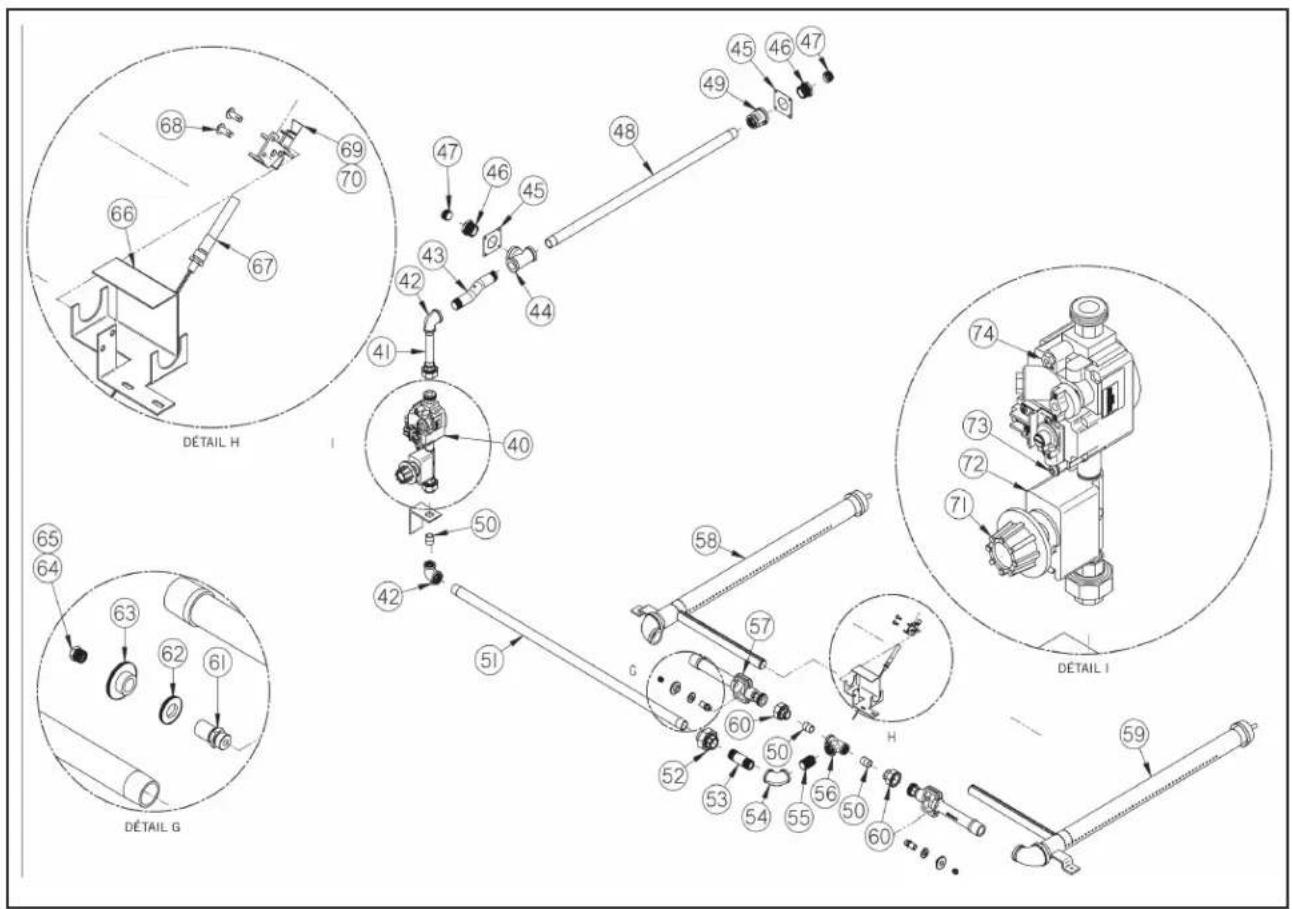 Bakers Pride Y-800BL-DSP - EXPLODED VIEWS & PARTS LISTS - 1