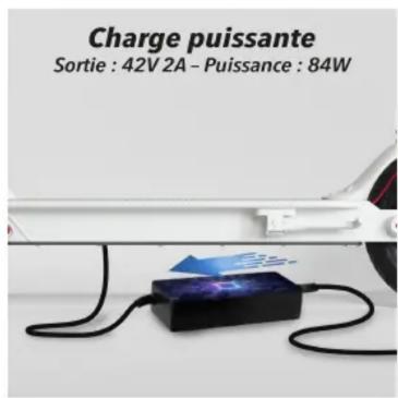 Charge puissante Sortie : 42V 2A - Puissance : 84W
