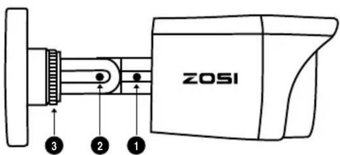 ZOSI 1AC-4182C-WS-N - Установка камеры - 1