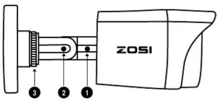 ZOSI 1AC-4182C-WS-N - Montez la caméra - 1