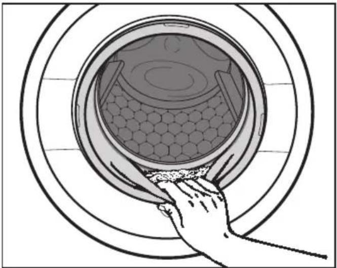 MIELE WCA132 WCS - Ouvrir la porte et retirer le linge - 2