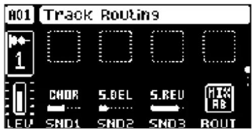 Elektron Tonverk - FXの1バーダ目(TRACK ROUTING) - 1