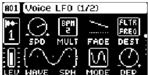 Elektron Tonverk - MOD 1-0 (VOICE LFO 1) - 1