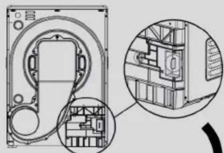 CANDY BS H9N3B-S - Fitting the drain hose - 2