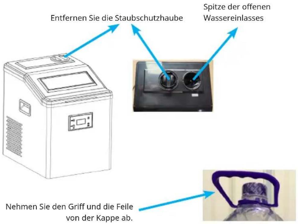 Klarstein FrostMaster - Wasser in die Maschine einfüllen (externe Wasserquelle) - 1