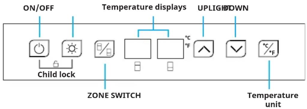 Klarstein VELAIRE 36B - Control panel - 1