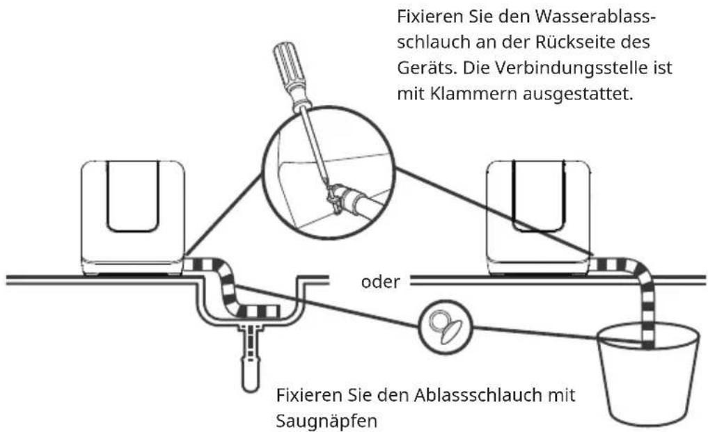 Klarstein Melville 3 - Wasserablassschlauch anschließen - 1