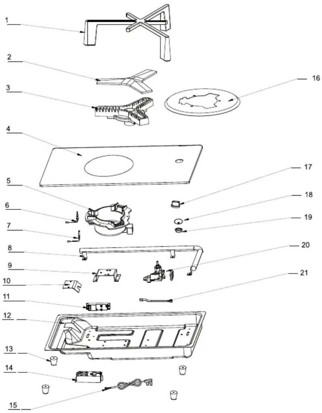Klarstein Trifecta 6 - EXPLODED VIEW - 1