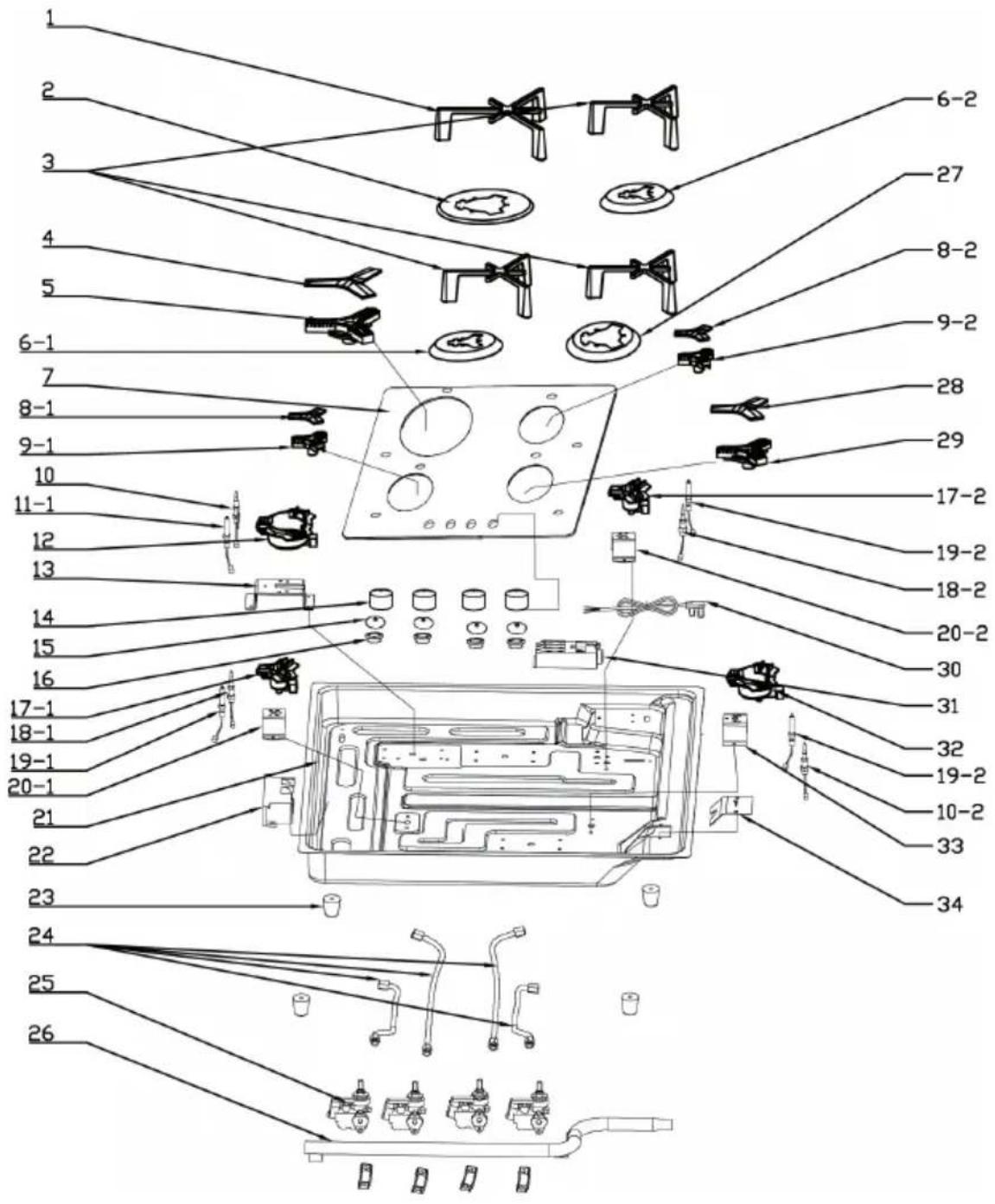 Klarstein Trifecta 6 - DISEGNO ESPLOSO - 4