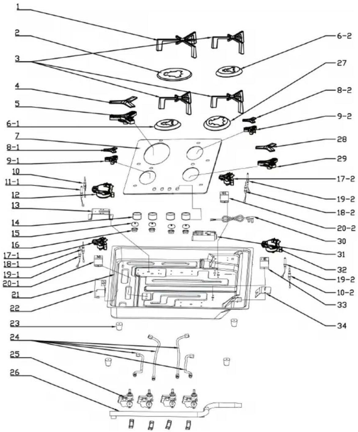 Klarstein Trifecta 3 - EXPLODED VIEW - 4