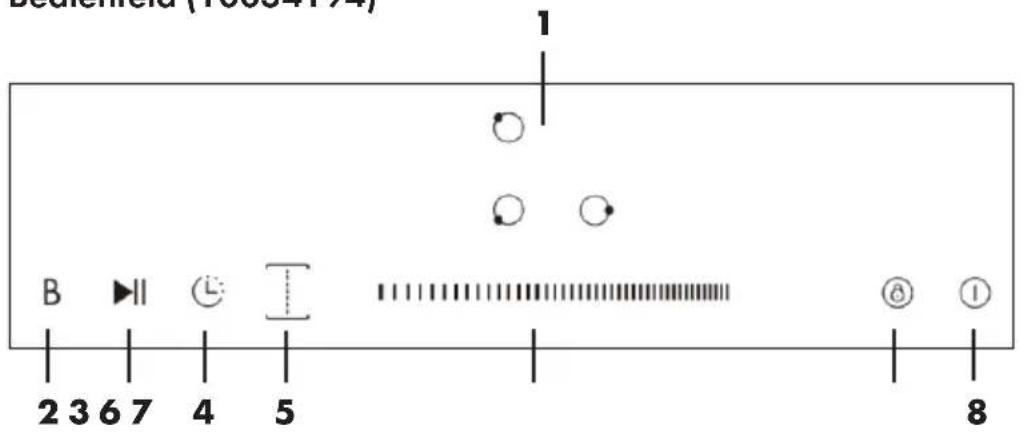 Klarstein VariCook Domino Glass - GERÄTEÜBERSICHT UND BEDIENFELD - 6