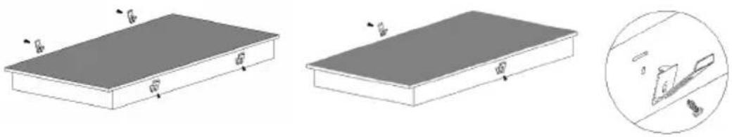 Klarstein VariCook Domino Glass - Fix clips to hob: - 1