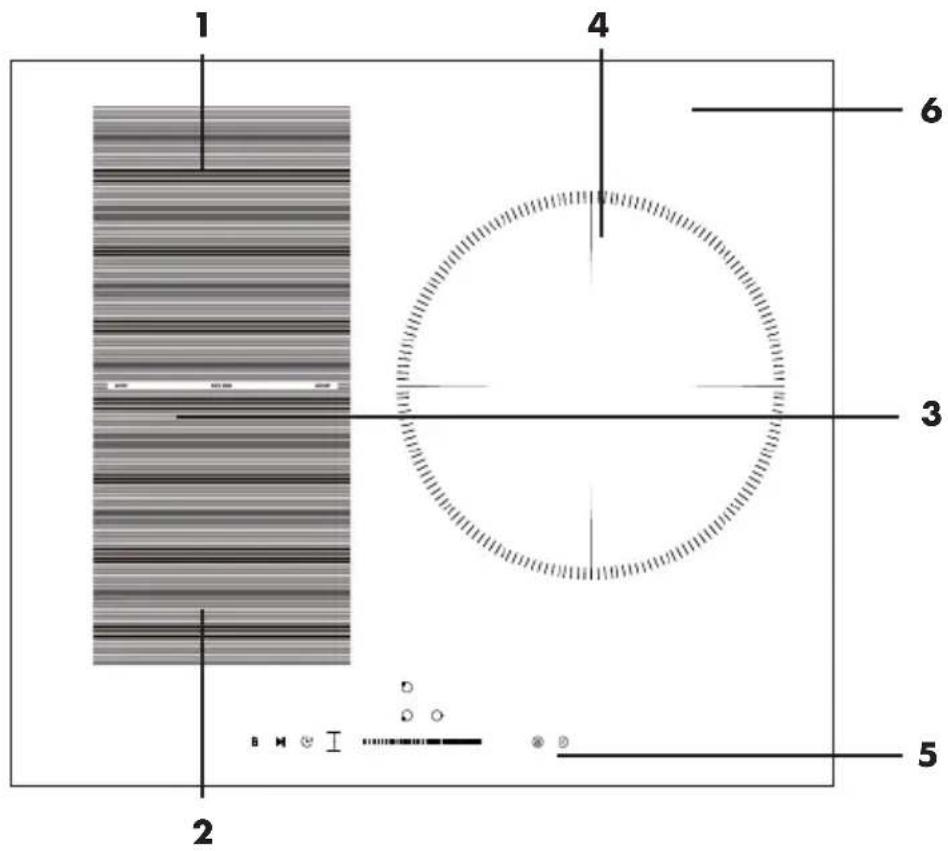Klarstein VariCook Domino Glass - VISTA GENERAL DEL APARATO Y PANEL DE CONTROL - 5
