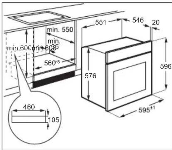AEG OK8NW00MB - Laitteen asentaminen - 2