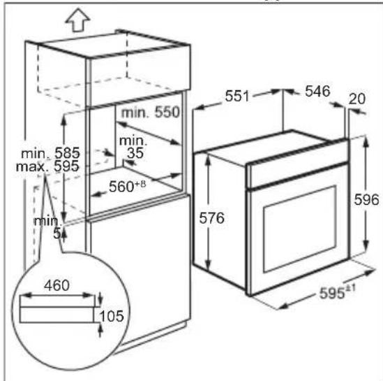 AEG OK8NW00MB - Laitteen asentaminen - 1