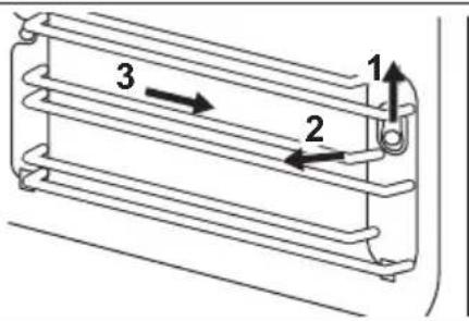 AEG OK8NW00MB - Rimozione dei supporti ripiani - 1