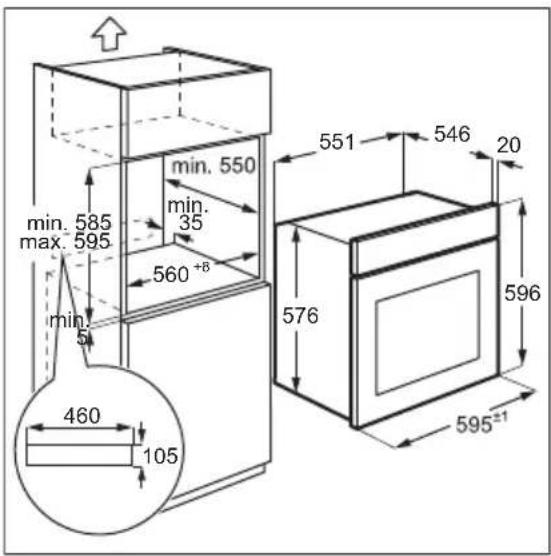 AEG OK8NW00MB - Instalación del aparato - 1